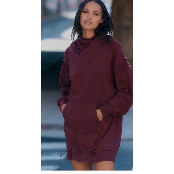 Daily Practice by Anthropologie Hooded Mini Dress Size Medium - Picture 1 of 11